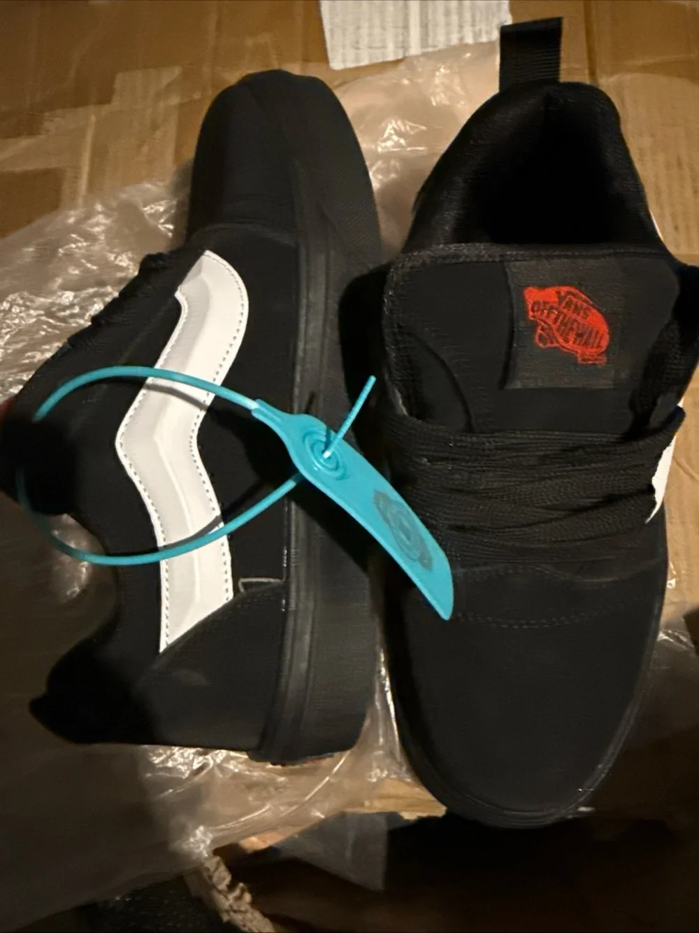 Vans Black Low-Top Sneakers with White Sidestripe
